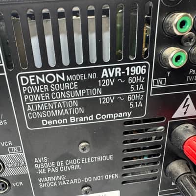 Denon AVR-1906 Receiver HiFi Stereo Vintage Audiophile 7.1 Channel Multi Zones image 6