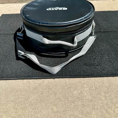 Beato Pro 1 - 5.5x14” Snare drum bag with Grey webbing 2024 - Black with Grey handles image 2