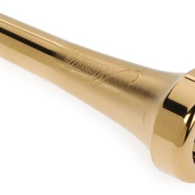 Monette Unity B2 Trumpet Mouthpiece - 24k Gold-plated image 2