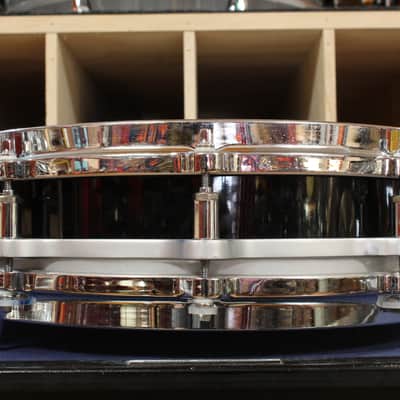 Montineri Custom Drums 3.5x14 Free Floating Snare Drum in Black Lacquer image 2