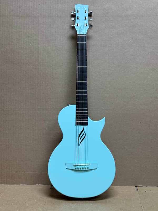 Enya Nova Go Carbon Fiber Acoustic Guitar w/ Gig Bag – Blue – Good Condition image 1