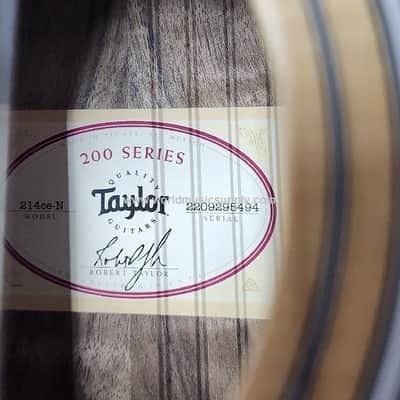 Taylor Taylor 214ce-N Nylon Rosewood Grand Auditorium Acoustic-Electric Serial #: 2209295494 image 9