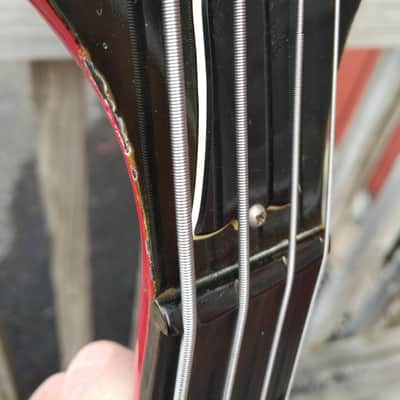 Vintage 1987 Gibson Bass IV Ferrari Red "ThunderBird In a Tuxedo" 100% Original Bass Guitar w OHSC image 23