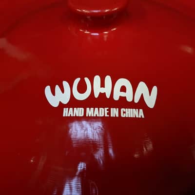 Rare Find! New Old Stock Wuhan Red Color 18" China Cymbal - In Your Face Look & Sound! image 2