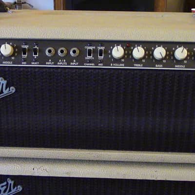 Fender Custom Shop Rumble 300 Bass Head  and  Sub Cabinet 1995 Blonde image 2