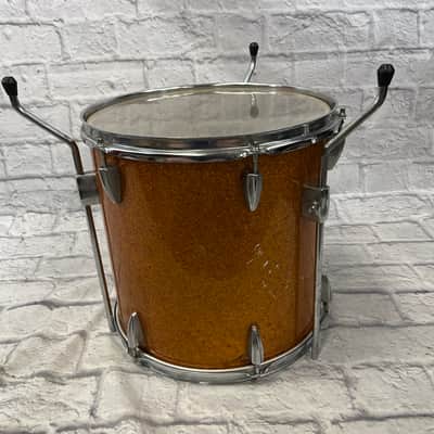 Arai 3pc 1970s Japanese Gold Sparkle Drum Set image 9