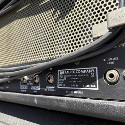 Ampeg SVT "Curved Line" 300-Watt Tube Bass Amp Head V9 WITH Ampeg SVT-810E Classic Series 8 x 10-inch 800-watt Extension Cabinet 1975-1979 image 5