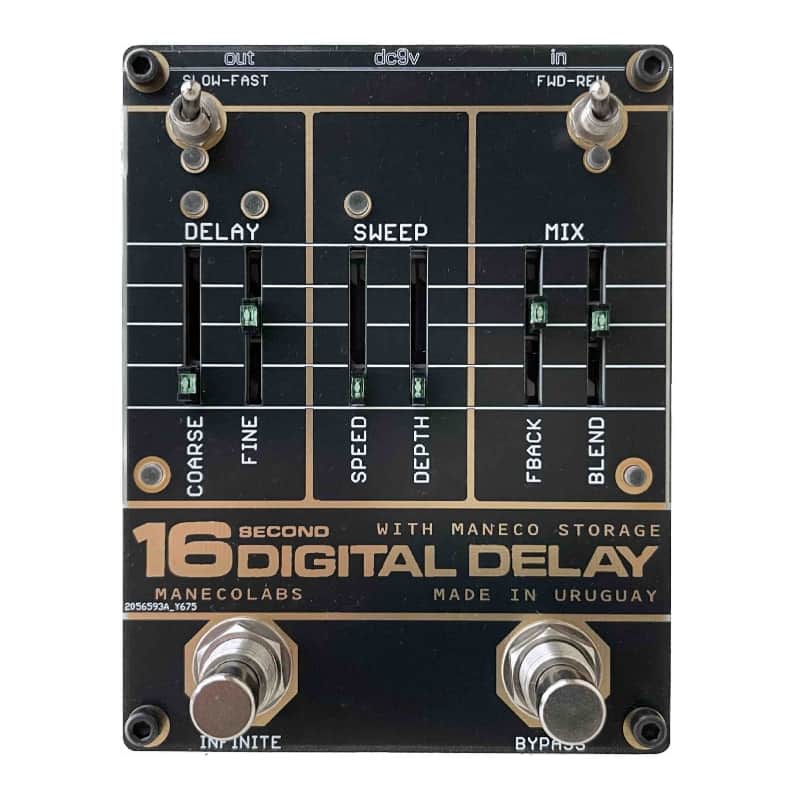 Maneco Labs SIXTEEN SECONDS DELAY VINTAGE COMPACT pedal (BPNYC) Bild 1