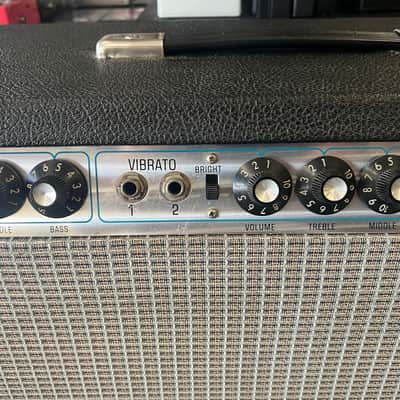 Fender Vintage Silverface Pro Reverb 1978 2-Channel 70-Watt 2x12" Guitar Combo - Just Serviced- Shipping available image 5