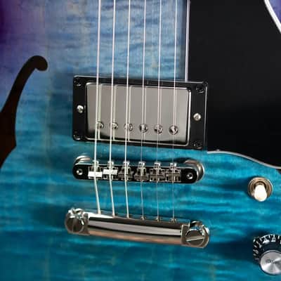 Gibson ES-339 Figured Semi-hollow Electric Guitar - Blueberry Burst with Hardshell Case image 11