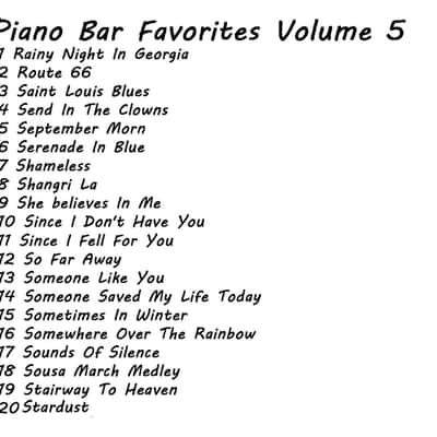 PianoDisc Player Piano 6 CD Set of Piano Bar Favorites 120 Songs over 7 Hours of music image 8