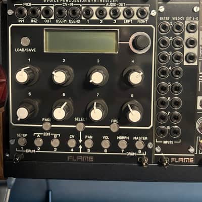 Flame Fire - 8 voice percussion synthesizer module - Black image 1
