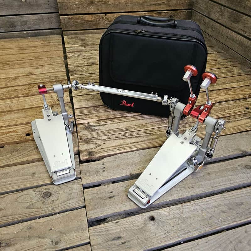 Double Bass Drum Pedal Pearl XF With Case USED! RKXF280526 image 1