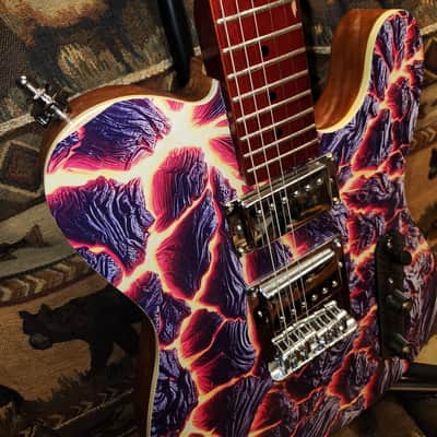Lava Telecaster Style Guitar Custom Built All New, Great Player image 7