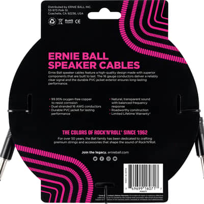 Ernie Ball 3 Foot Speaker Cable image 2