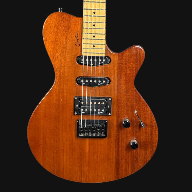 Godin Exit 22-S MN Electric Guitar in Natural image 1