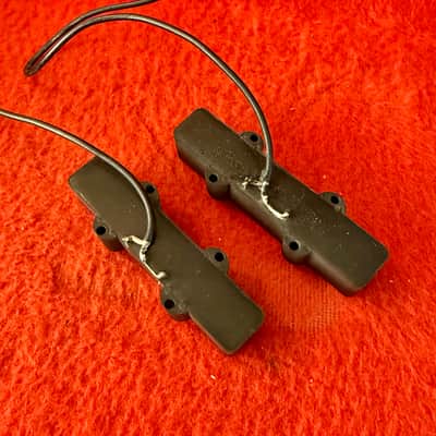 Bartolini Jazz Bass pickups c 1980 - Black original vintage USA fender image 2