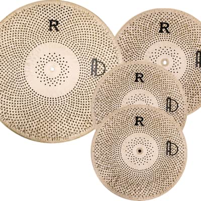 Agean Cymbals X-tra Silent Flat R Low Volume Cymbal Pack Box Set + 18Crash + 16China + 10Splash - Handmade in Turkey image 2