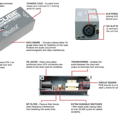Radial IceCube IC-1 Balanced Line Isolator & Hum Eliminator image 5