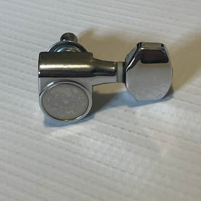 2000's Korean Era Ibanez RG & S Series Chrome Dual Pin Tuning Pegs Tuners 6 In LIne image 4
