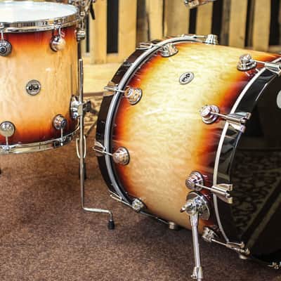 DW Collector's Red Burst Over Quilted Maple - 22,10,12,16,6.5x14 - SO#1134313 image 2