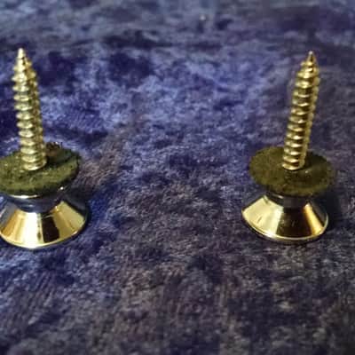 1980s Kramer Strap Buttons Chrome w/pads image 2
