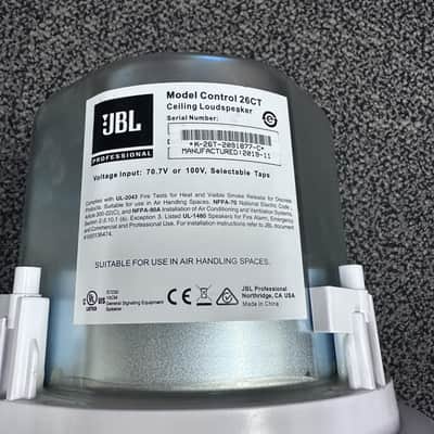 JBL Professional Control 26CT 6.5 Inch Coaxial Ceiling Speaker 70V/100V White image 2