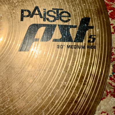 Paiste 20" PST 5 Medium Ride Cymbal 2012 - Present - Traditional image 2