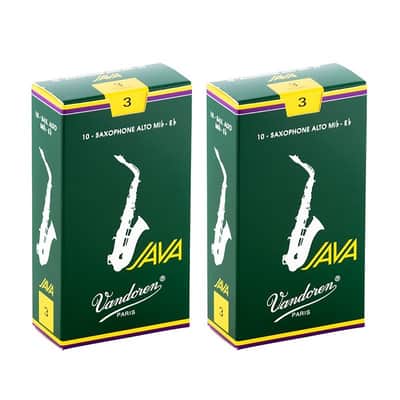 VANDOREN Set of 2 Vandoren JAVA Alto Saxophone Reeds (Harness: 3) [Ships via Courier] [Officially Imported] image 1