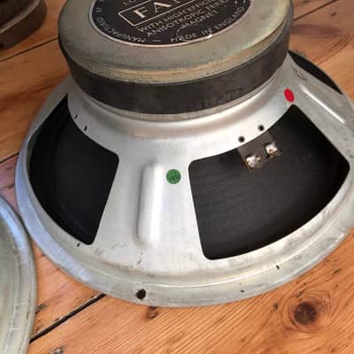 Pair of 2x12 Fane 12” 60w - 16 ohm guitar speakers from ‘77 image 5