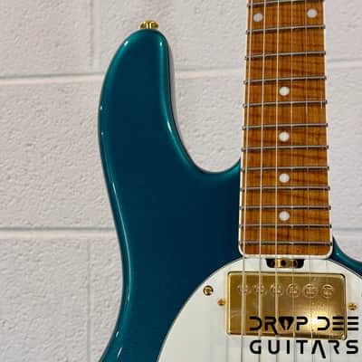 Ernie Ball Music Man Cory Wong StingRay II Deluxe Electric Guitar w/ Case-Pine Green image 5