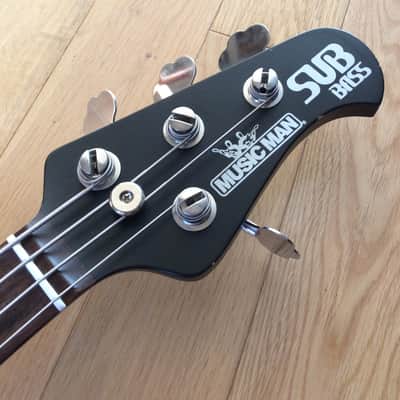 Ernie Ball Music Man S.U.B 2 EQ 2004 Textured White, Made in USA no longer in production image 2