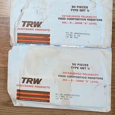 Huge Lot of 1000 + Resistors - Airco TRW Memcor Sage - NOS Vintage image 3