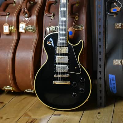 1982 Greco Mint Collection EGC57-60 Super Real Custom - Ebony - Les Paul Custom – Screamin’ PAFs, MIJ FujiGen, Super Real image 4
