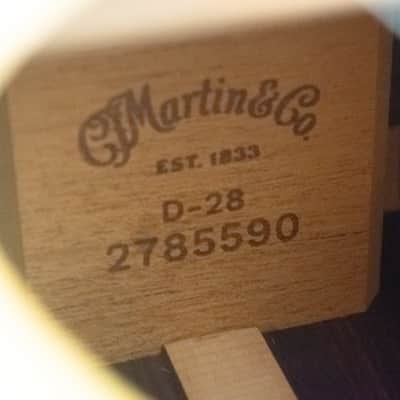Martin D-28L Acoustic Guitar - Natural image 14