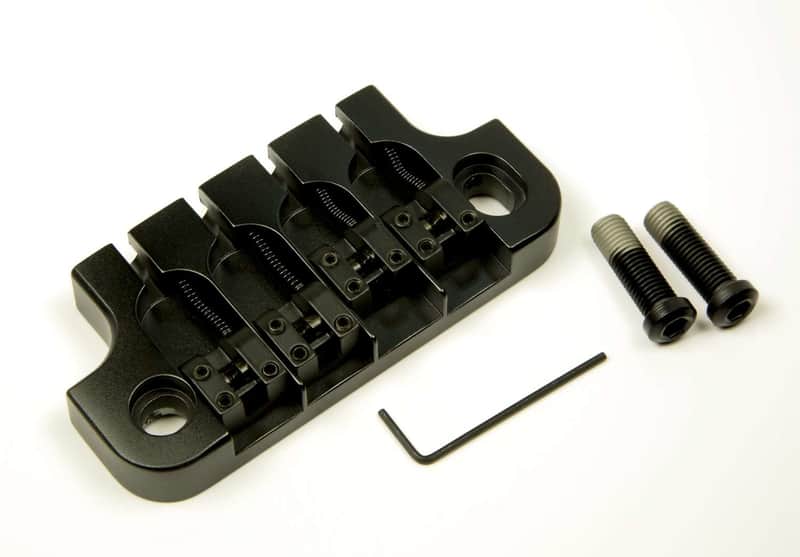 Hipshot Supertone 4-string Bass Bridge Gibson 2 point Black 5G410B image 1