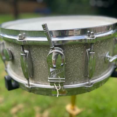 GRETSCH 60s #4157 Name Band 14x5.5 Silver Sparkle 1960s Gretsch Snare Drum [51090] (06/15) image 3