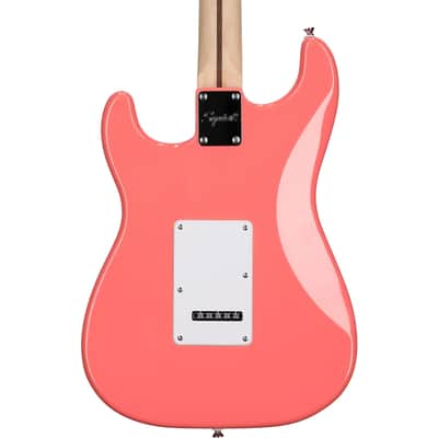Squier Sonic Stratocaster HSS Electric Guitar, Tahitian Coral image 8