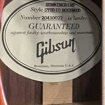 Gibson Hummingbird Studio Rosewood 2020 image 8