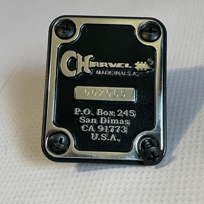 2008 Charvel USA San Dimas Guitar Black/Chrome Neckplate Low Serial Number image 1