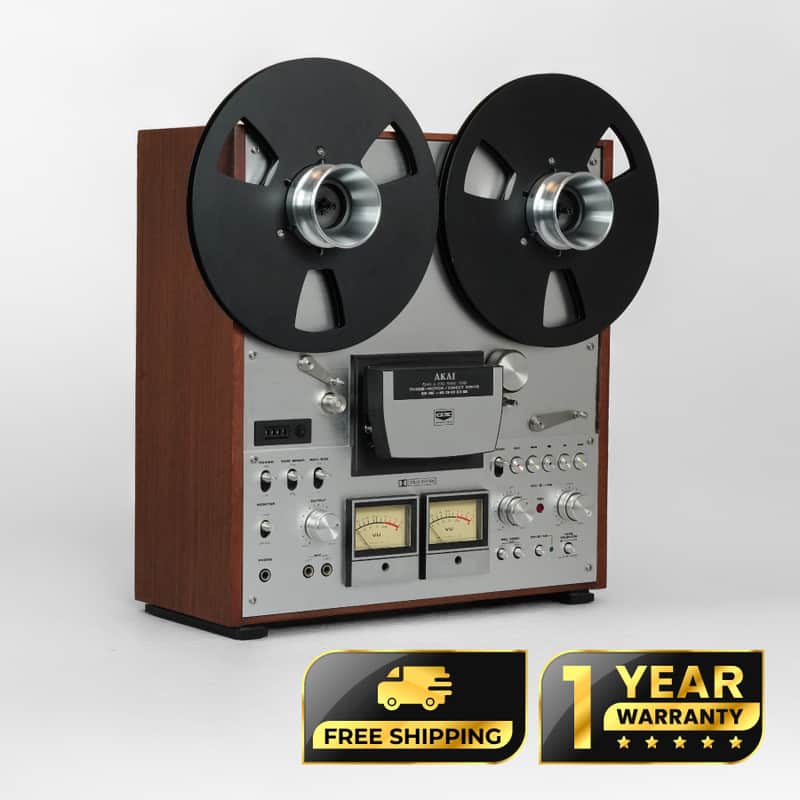 Akai GX-630DB Reel-to-Reel Tape Deck – 3 Heads / 3 Motors – Dolby B – Restored – 1-Year Warranty