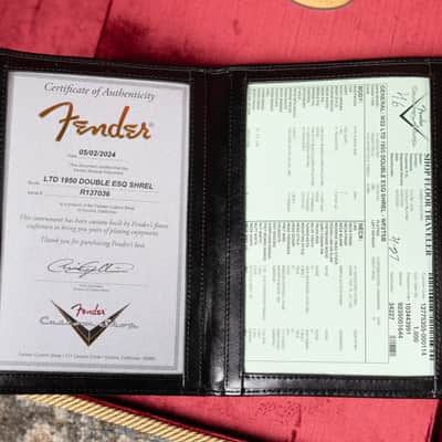 Fender Custom Shop Limited Edition 1950 Double Esquire Electric Guitar - Wide Fade 2-Color Sunburst with Hardshell Case - Used image 20