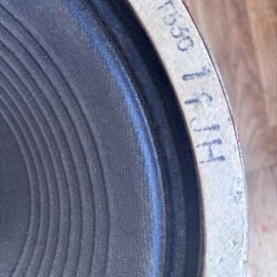 1963 Celestion Vox Blue T530 12” Alnico Speaker Pulsonic Cone 8 ohm vintage image 5