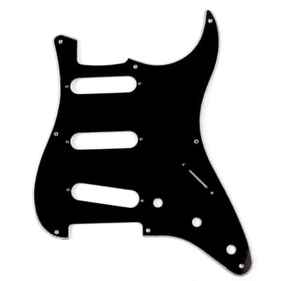Custom Guitar Pickguard For '57 Strat 8-hole ,3ply Black