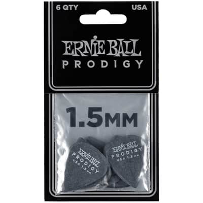 Ernie Ball Standard Prodigy Picks Black 1.5mm Bag of 6 image 2