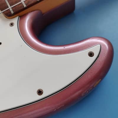 Fender Custom Shop Jazz Bass 1998 Burgundy Mist image 6