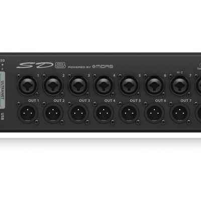 Behringer SD8 | 8 Midas Preamps - AES50 Stage Box | ULTRANET Hub with 8 Outputs image 1