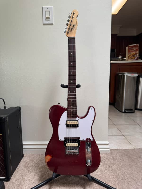 MJT Telecaster Cherry Nitro Telecaster Partscaster Telegibson image 1
