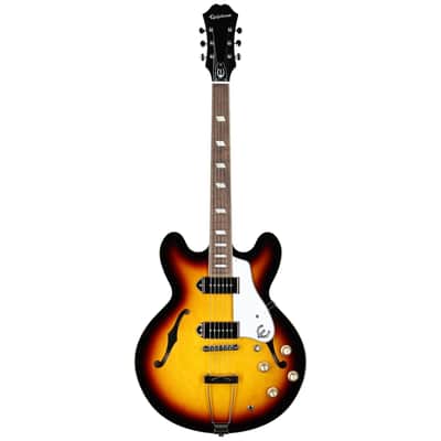 Epiphone Casino Electric Guitar (with Gig Bag), Vintage Sunburst image 2
