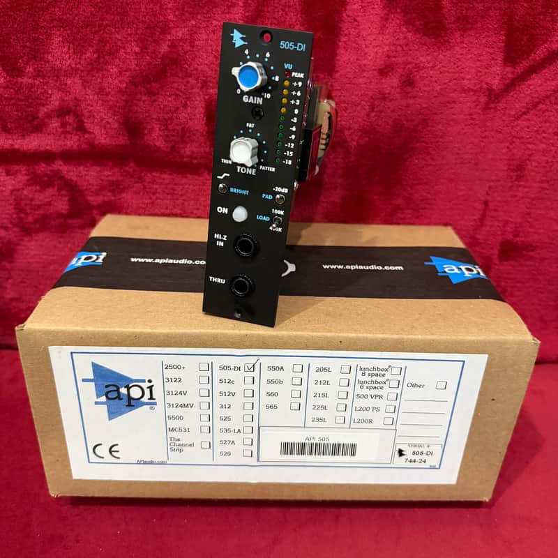 API 505-DI 500 Series Direct Interface Module - Black image 1